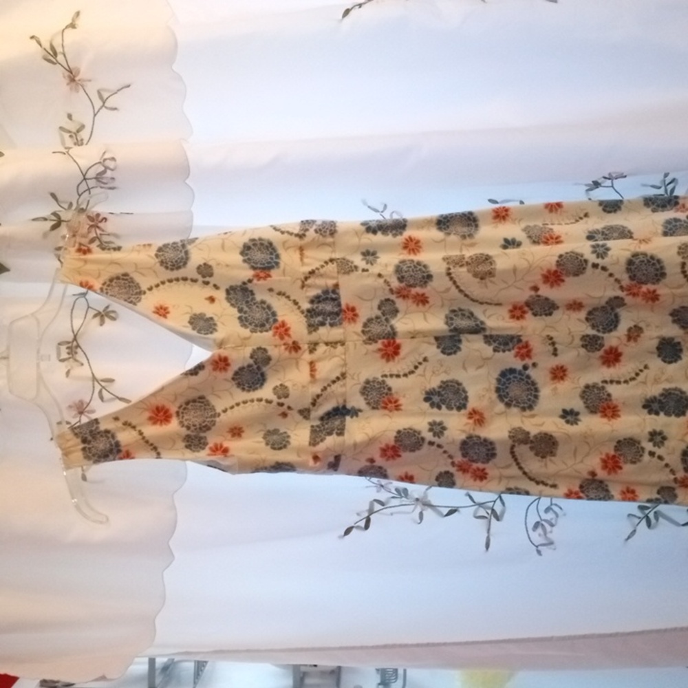 Jonathan Martin blue white floral cotton dress